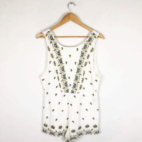 Free People Pants - Free People Margarita Embroidered Romper